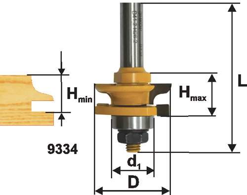 Фреза комб рамочная ф41,3х26 хв 12мм Энкор 9334 (L1- мм, L2- мм, D1- мм, D2- мм)