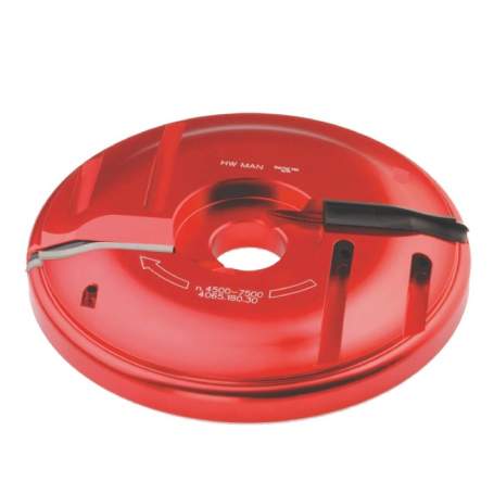 Фреза насадная Dimar 7510011 филенка волна 65 мм заготовка снизу D200x24x64,5 Z2+2 сменные ножи посадка 30 (L1- мм, L2-24 мм, D1-200 мм, D2-30 мм)