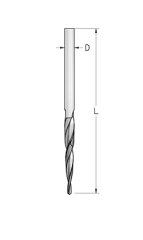 Сверло WPW DRT0200 2мм коническое для саморезов  L51 HSS Din 388 шлифованное