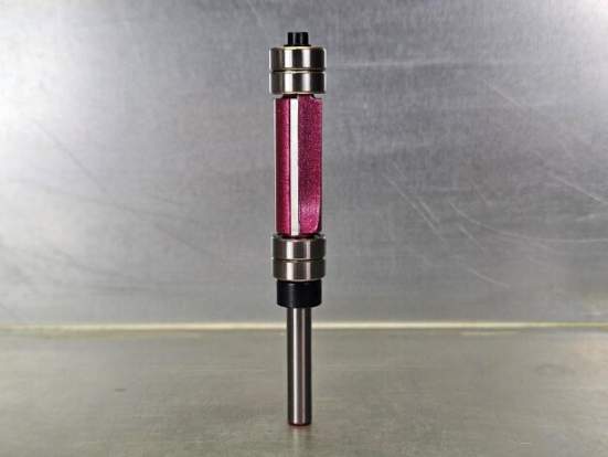 Фреза обгонная кромочная (2 нижних + 2 верхних подшип.) Z=2 D=12.7x30x90 S=6 PROCUT 151677BP (L1-90 мм, L2-30 мм, D1-12.7 мм, D2-6 мм)