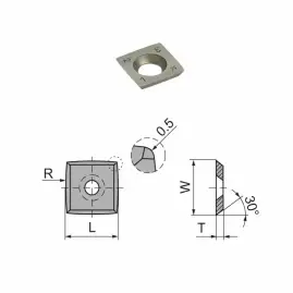 Нож поворотный CTK SC 15.0x15.0x2.5 R95 R05 CTOPP10 CERATIZIT 11827619