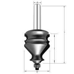 Фреза молдинговая 4 D=38x41.3x94 S=12 PROCUT 726.313841