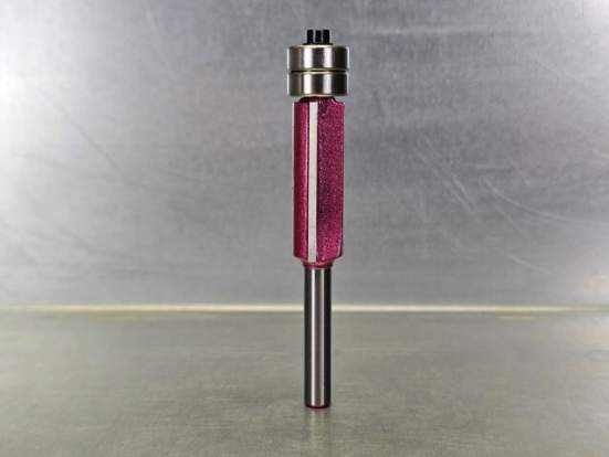 Фреза обгонная кромочная (2 нижних подшипника) Z=2 D=12.7x32x78 S=6 PROCUT 151678P (L1-78 мм, L2-32 мм, D1-12.7 мм, D2-6 мм)