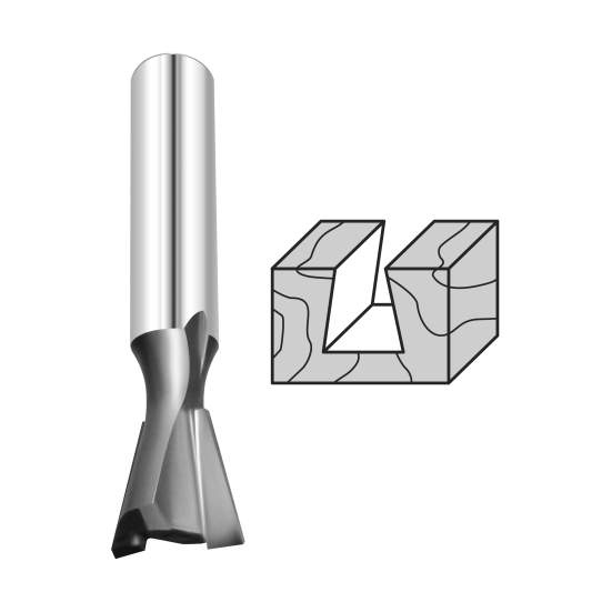 Фреза ласточкин хвост 7° D=15.9x22.2x56.4 S=8 PROCUT 322.211522 (L1-56.4 мм, L2-22.2 мм, D1-15.9 мм, D2-8 мм)