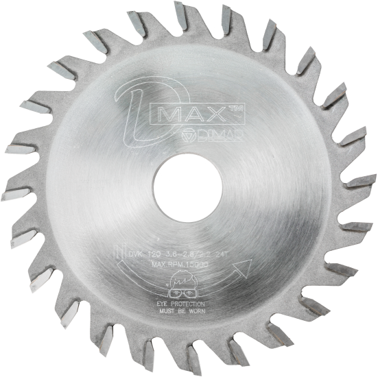 Пила Dimar 90600443 подрезная коническая D120x20x2,8-3,6 Z24 усиленная