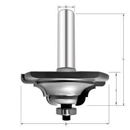 Фреза профильная "Тройное скругление 2" D=57.1x19x74 S=12 PROCUT 742.325719