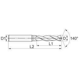 Сверло твердосплавное DJTOL DP3D120