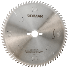 Пила Dimar 2715.301.30 алмазная D300x30x3,2 Z72 для форматно-раскроечного станка