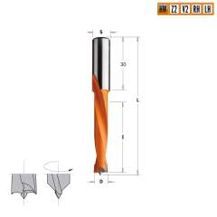 Сверло HW для присадочного станка 6x44x77 Z=2+2 S=10x30 RH CMT 362.060.11