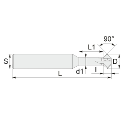 Фреза фасочная GU4-D8.0-F90