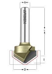 Фреза пазовая для Alucobond 135° D=19.05x13.5x50 (d1=2. i1=3.53) S=8 ARDEN 200830A