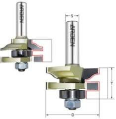 Комплект 2 фрезы (Мебельная обвязка) Z=2 D=41x19-25.4 S=8 ARDEN 409871
