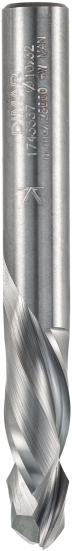 Фреза Dimar 1743337 спиральная компрессия Z2+2 D10x32 L80 хвостовик 10 ДСП, шпон (L1-80 мм, L2-32 мм, D1-10 мм, D2-10 мм)