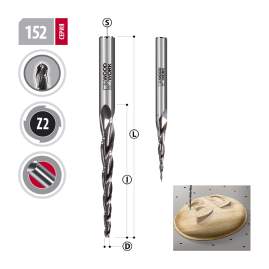 Фреза для 3D обработки R=0,25х75/30,5х6 Z=2 Woodwork 152.0575.06