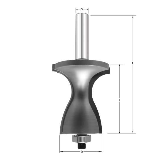Фреза "Перила B" D=50.8x57.1x114 S=12 PROCUT 748.315057 (L1-114 мм, L2-57.1 мм, D1-50.8 мм, D2-12 мм)