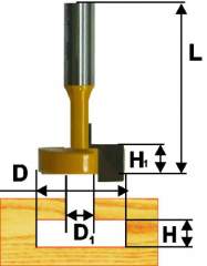 Фреза паз. конструкционная ф12,7мм Т-обр хв. 8мм Энкор 46101