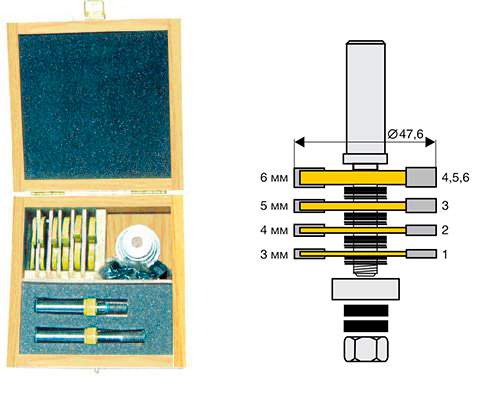 Набор фрез кром фальцевых 6шт 2хв 12мм Энкор 10593 (L1- мм, L2- мм, D1- мм, D2- мм)