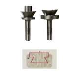 Набор фрез соединение "Ласточкин хвост" S=8 PROCUT 614879P