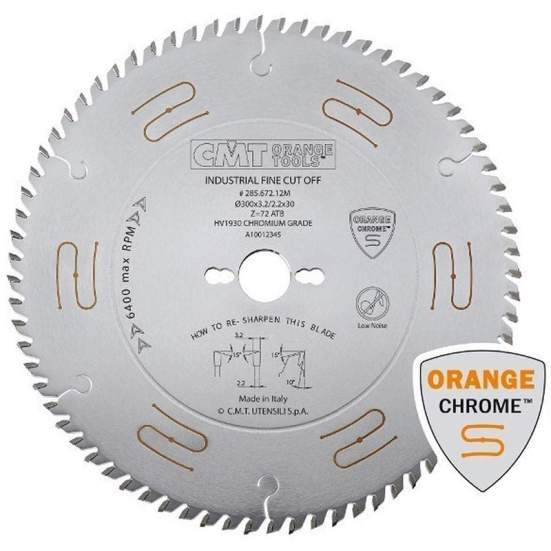 Диск пильный 300x30x3,2/2,2 15° 10° ATB Z=48 CMT 285.648.12M