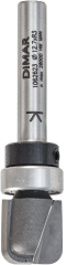 Фреза Dimar 1062623 плоское дно по шаблону D12,7x12,7 L54 подшипник, хвостовик 6