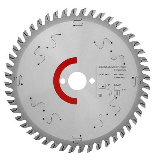 Пила портативная SAGEDOKTOR 160x2.2x1.6x20x48Z D5 PortaGrade Laminate Pinholes 1609102 Red P1001