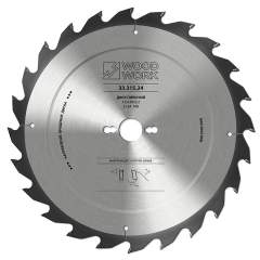 Диск пильный для продольного реза дерева 315*3.2*30H*24T A=15º ATB Woodwork 33.315.24