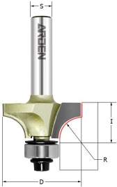 Фреза внутр.радиус (нижн. подш.) Z=2 R=1,6 S=8 D=15,9x12,7 ARDEN 301808