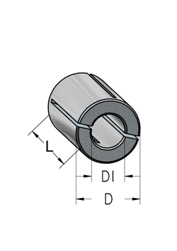 Втулка цанга WPW T127080 переходная с D12,7 на d8 L25 тип B