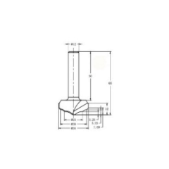 Фреза алмазная филёночная TD-164 D=34x12x65 S=12 Rotis 1643412.01