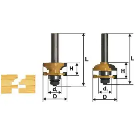 Набор фрез комб рамочных хв 12мм Энкор 9341