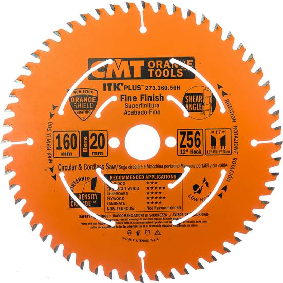Диск пильный 250x30x2,4/1,6 12° 10° ATB + 8° SHEAR Z=80 CMT 273.250.80M