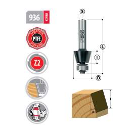 Фреза фасочная с подшипником угол=45° D=41.3 L=59 S=8mm 936.4145.08 Woodwork