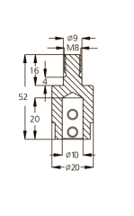 Патрон WPW TM08114R присадочный правый для NOTTMEYER D20 L52