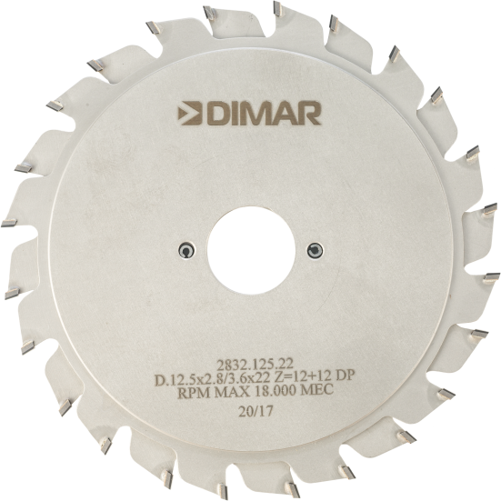 Пила Dimar 2833.120.22 алмазная подрезка D120x22x3,35 Z18 коническая