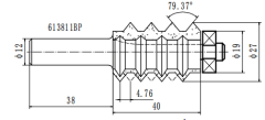 Фреза сращивание V канавки 26.99x40x86 h=3.97 S=8 PROCUT 613811BP