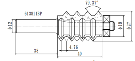 Фреза сращивание V канавки 26.99x40x86 h=3.97 S=8 PROCUT 613811BP