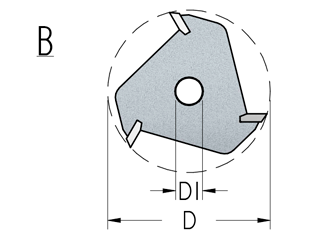 Фреза WPW N302400 дисковая Z3 паз 2,4 посадка 7,94 (L1- мм, L2-41.45 мм, D1-47.6 мм, D2- мм)
