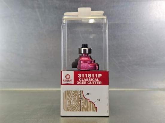 Фреза профильная "Классический гусёк-1" R4 D=28.7x12.7x55 S=8 PROCUT 311811P (L1-55 мм, L2-12.8 мм, D1-28.7 мм, D2-8 мм)