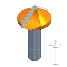 Фреза V- образная V (105°) HW S=8 D=36x13-19 L=63,5 Z=2 RH CMT S915.04285