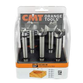 Комплект 5 сверел чашечных (бокс) TCT S=10 D=15-20-25-30-35 L=90 RH CMT 512.001.01