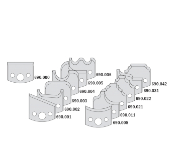 Комплект фрезы насадной СМТ F=30 D=100 (алюм.) 13 ножей SP (кейс) 692.013.06 (L1- мм, L2- мм, D1- мм, D2- мм)