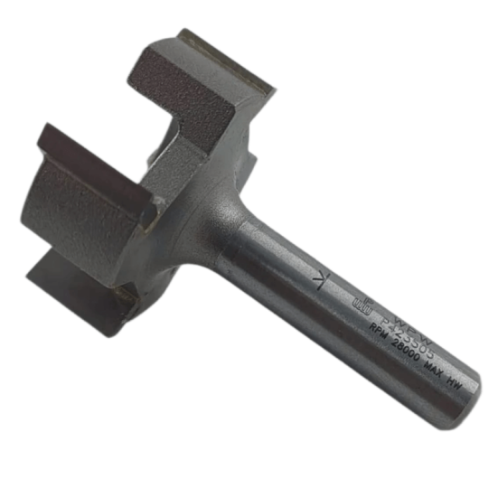 Фреза WPW P425102C Фреза выравнивание СЛЭБ D50.8x12.7 L83 Z4 хвостовик 12 (L1-83 мм, L2-6 мм, D1-42 мм, D2-8 мм)