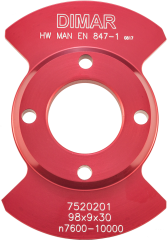 Фреза насадная Dimar 7520201 пластина внешняя из комплекта ДВОЙНАЯ ФАСКА D98x9 посадка 30