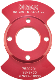 Фреза насадная Dimar 7520201 пластина внешняя из комплекта ДВОЙНАЯ ФАСКА D98x9 посадка 30