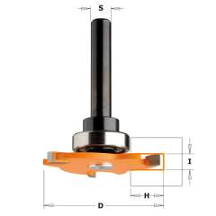 СМТ Фреза пазовая Z3 с державкой (подш., винт M5, стоп. кольцо) S=12,7 D=47,6x4 823.340.11B