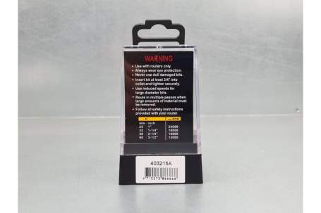 Фреза профильная для плинтусов D=38x38x75 S=12 ARDEN 403215A (L1-75 мм, L2-38 мм, D1-38 мм, D2-12 мм)