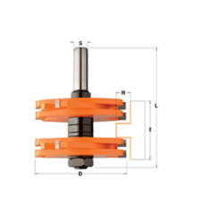 Фреза концевая CMT пазовая дисковая D=75,0 I=44,5 S=12,0 900.628.11