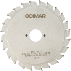 Пила Dimar 2833.180.30 алмазная подрезка D180x30x4,4-5,2 Z24 коническая для пильного центра