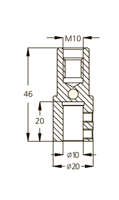 Патрон WPW TM10107R присадочный правый для SCHEER D20 L46