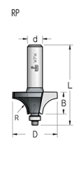 Фреза WPW RP19002 радиусная со ступенью R19 D50,8 B25 подшипник хвостовик 12